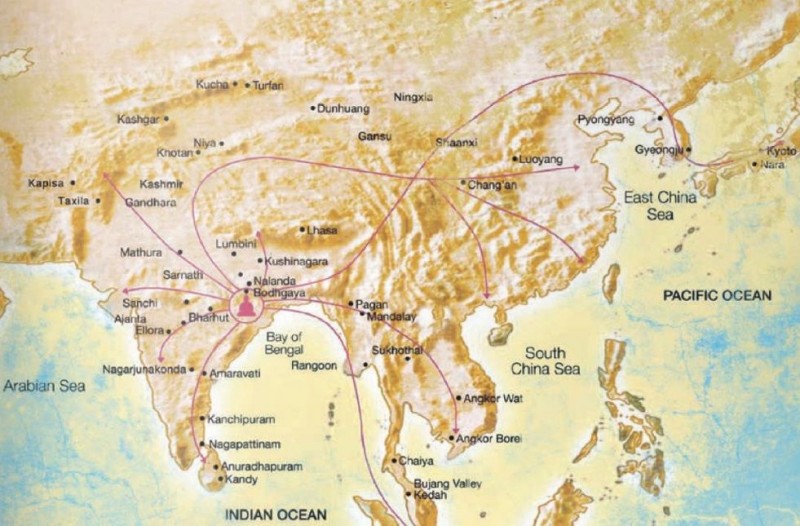 Nalanda University International student map