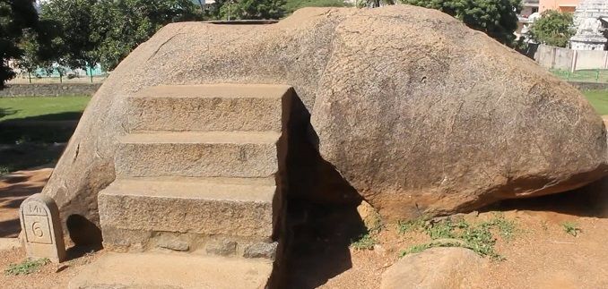 granite rock of Mahabalipurum