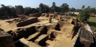 Ruins of Telhara University, Bihar, india