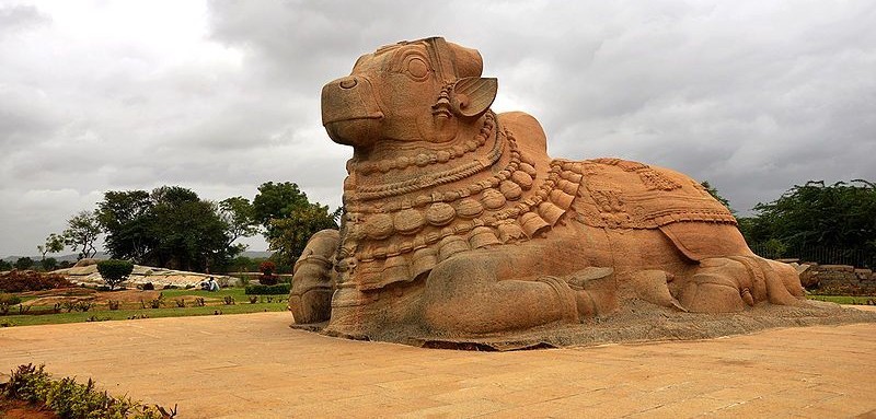 Stone carved Nandi