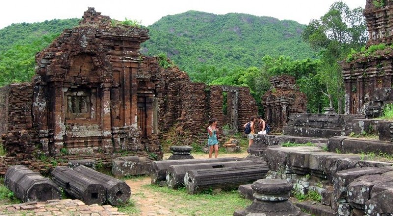 Ruins of My Son Sanctuary, a Hindu temple in Vietnam