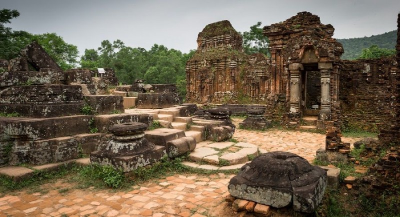 Ruins of My Son Sanctuary, a Hindu temple in Vietnam