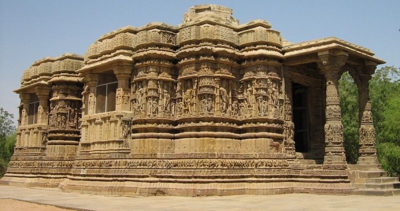 The 11th century Modhera Sun temple is an architectural Masterpiece