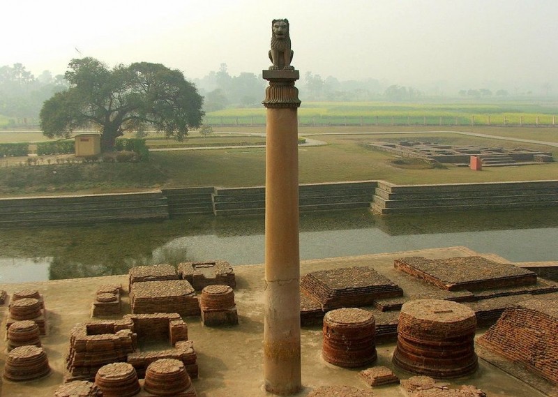 an Asokan pillar 