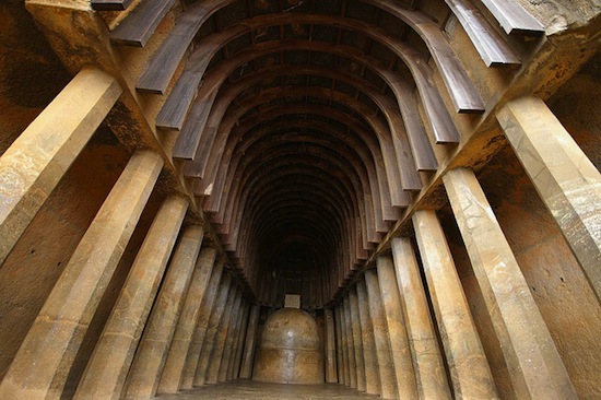 Chaitya (monastic monument hall) at Bhaja