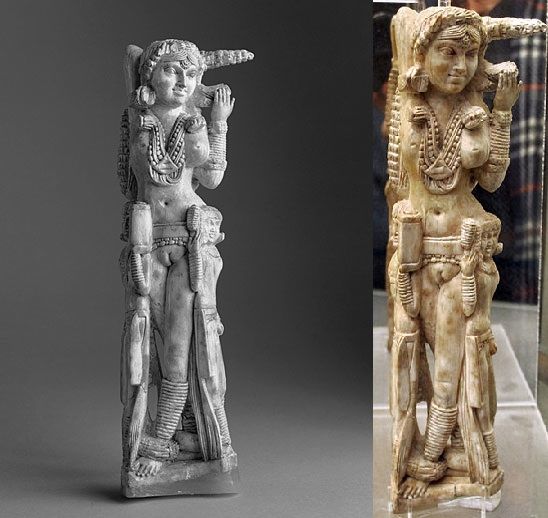 Hindu Goddess Lakshi's Statue in Pompei