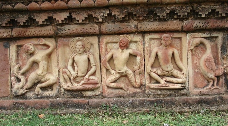 Central Sherine deccoration at Somapura Mahavihara, Paharpur