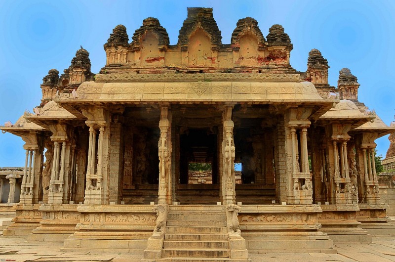 The musical pillars at the Vijaya Vittala Temple