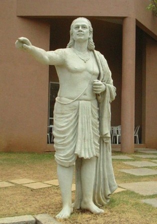 Statue of Aryabhata on the grounds of IUCAA, Pune.