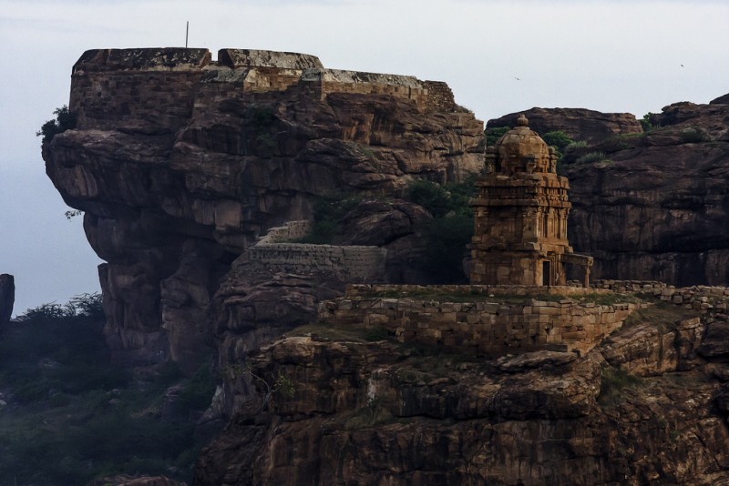 Temple atop the Badami caves