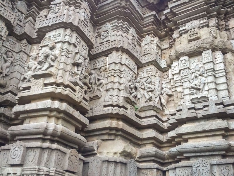 Erotic carvings on the Daitya Sudan Temple, Lonar