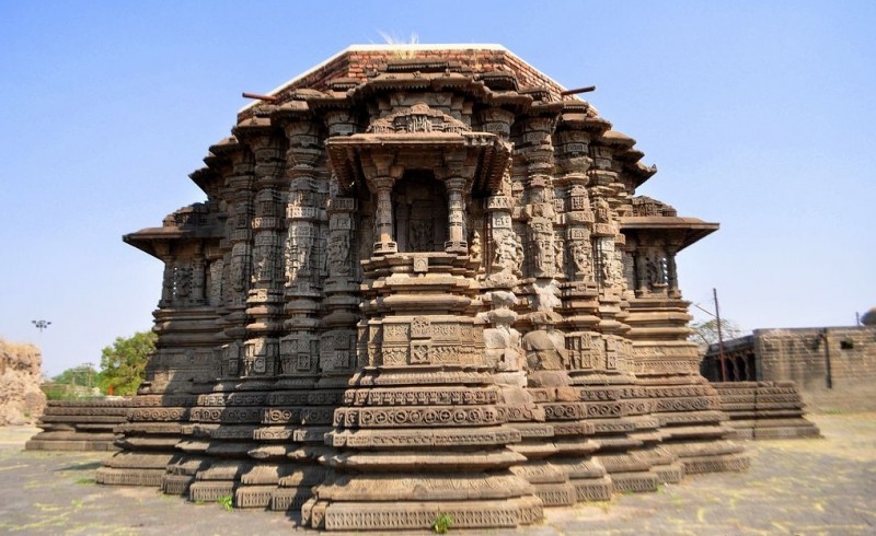 The back side of the beautiful Daitya sudan temple. 