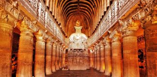 Top 15 Rock cut structures: Ajanta Caves Caves, India