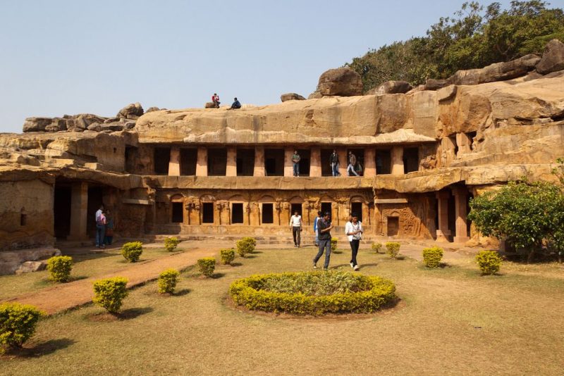 Top 15 Rock cut structures: Udayagiri and Khandagiri Caves, India