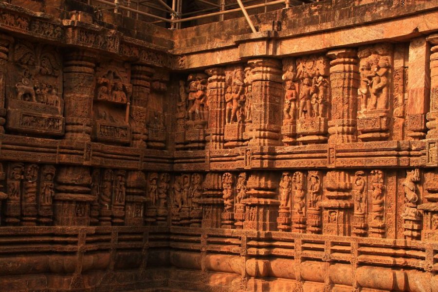 exquisite stone sculptures at Sun Temple Konark