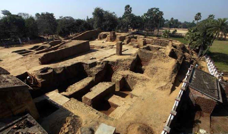 The ruins of Telhara University older than Nalanda