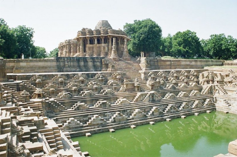 Water tank front of madhera temple