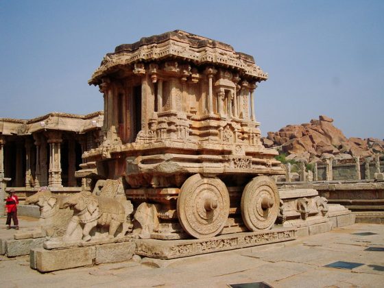 The stone chariot at Vittala complex