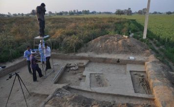 four Human Skeletons found in Rakhigarhi, Harappan site in Haryana