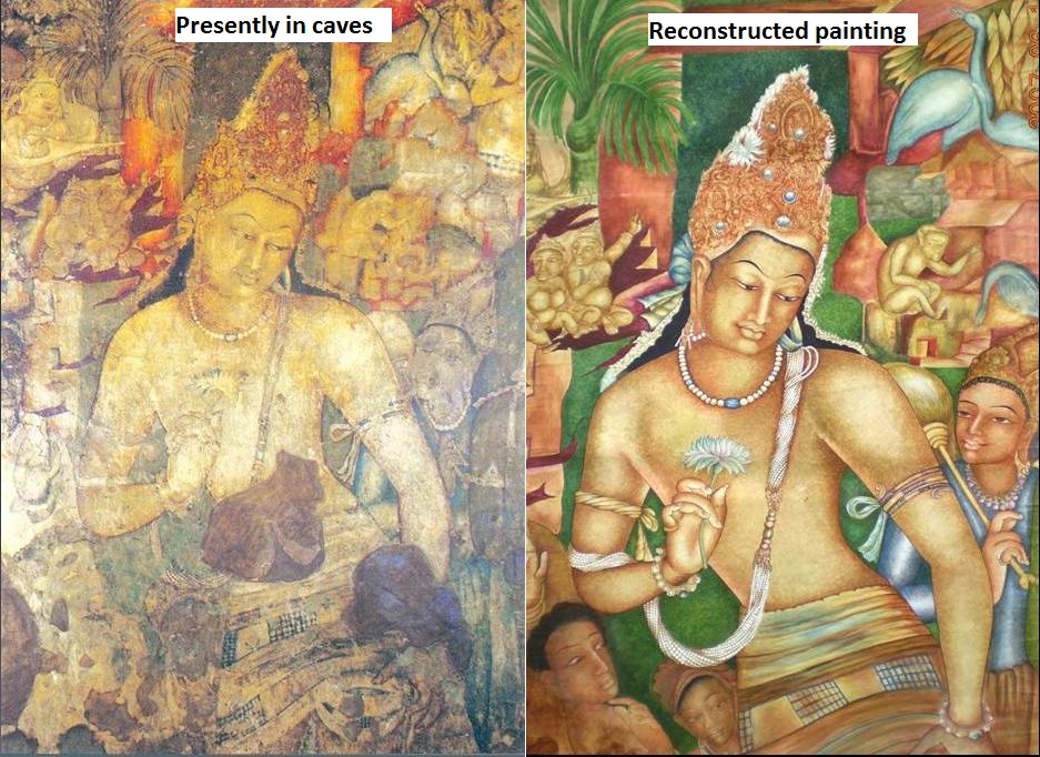 Mysterious work on Ajanta Caves